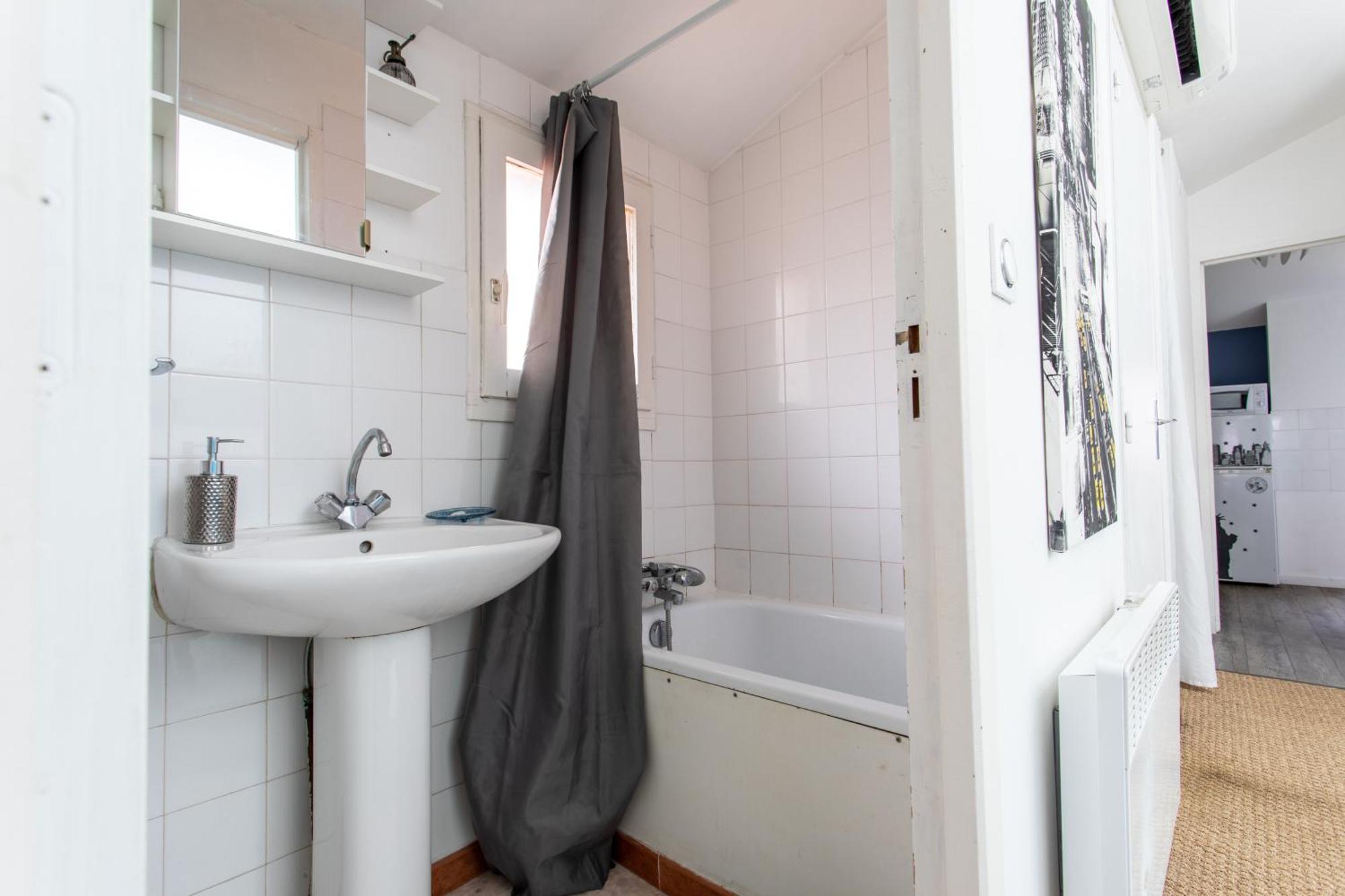 T2 Toulouse 40M2, Lit Queen Size, Climatisation, Quartier Sympa, Terrasse Exterior photo